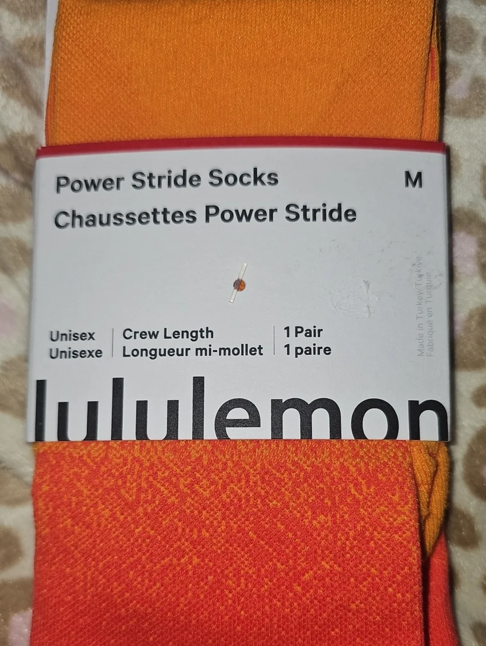 Lululemon Power Stride Socks! Nwts Sz Medium!! Gorgeous Colors!
